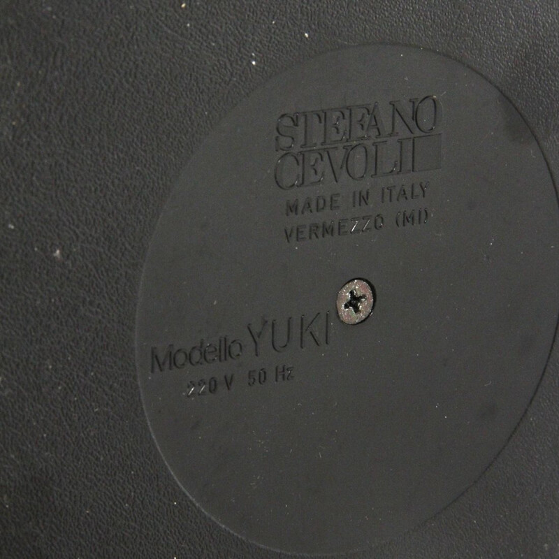 Vintage black "Yuki" floor lamp by Paolo Francesco Piva for Stefano Cevoli, 1980s