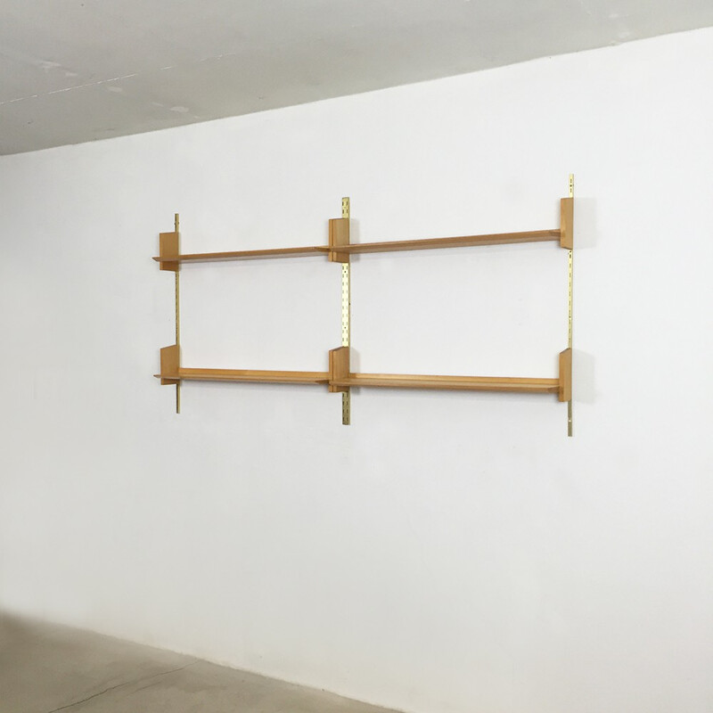 WK Mobel WK192 shelving system in elm, Dieter REINHOLD - 1960s