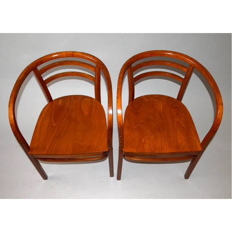 Set of 2 vintage chairs by of Otto Wagner for Thonet, 1930s