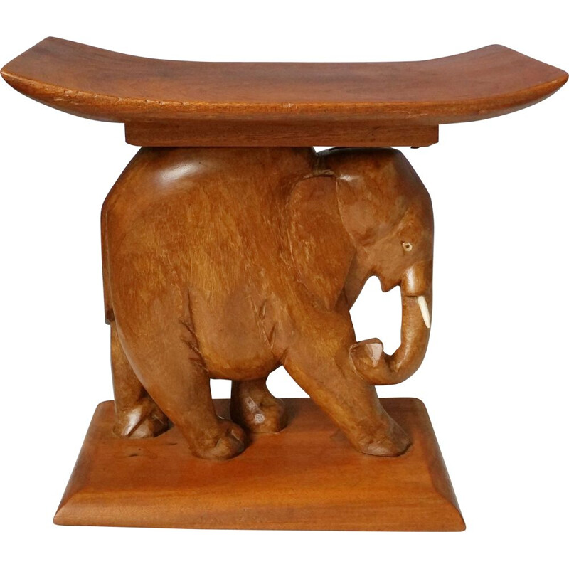 Vintage Elephant stool, 1970s