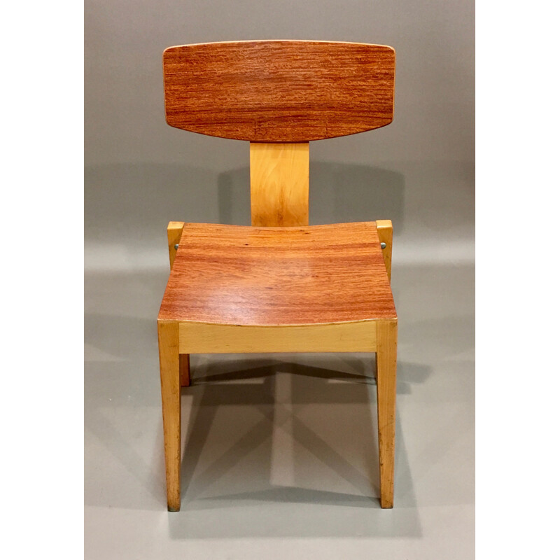 Set of 6 Scandinavian vintage chairs by Christoffersen Petersen 1950