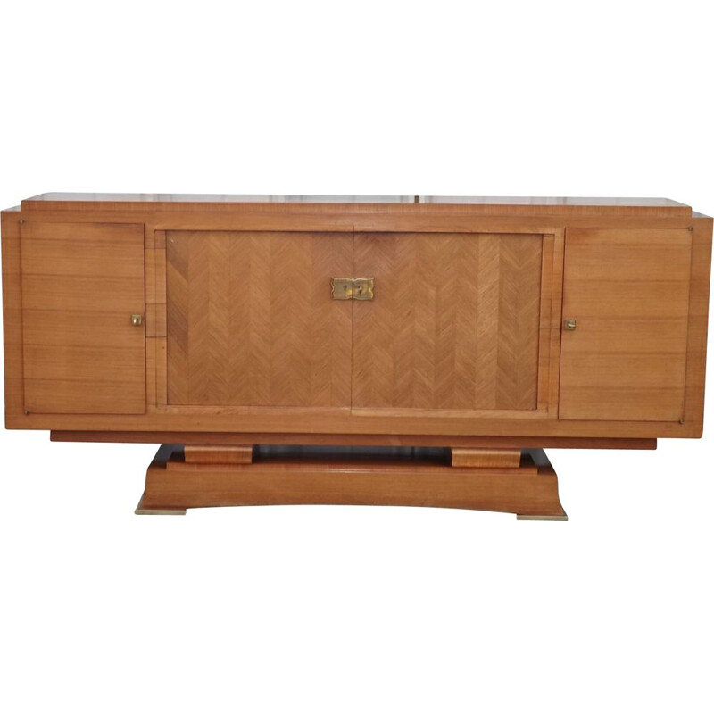 Vintage sideboard by Alfred Porteneuve in Indian rosewood and pear tree, 1940