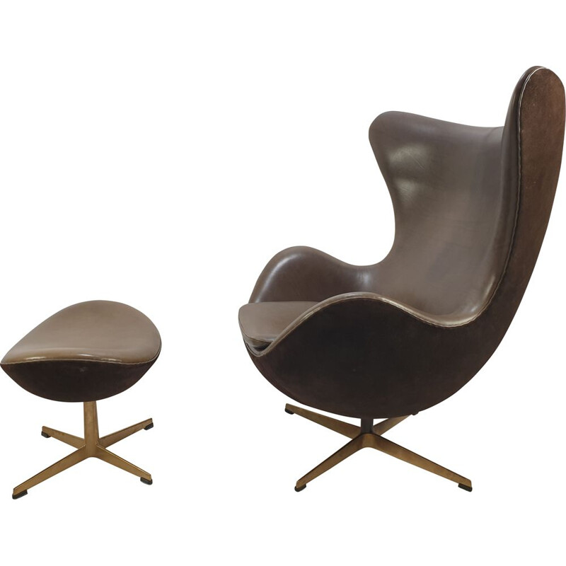 Fauteuil vintage "Egg Chair" édition limitée en bronze, Arne Jacobsen