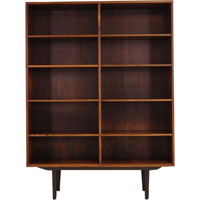 Vintage rosewood bookcase, 1960-70s