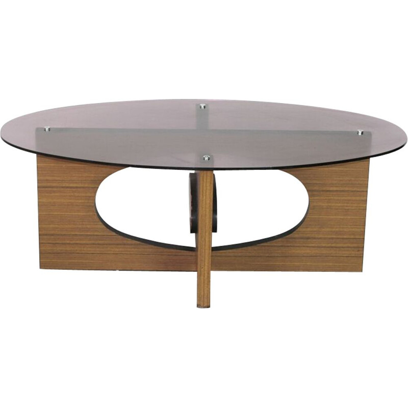 Vintage coffee table in Plexiglas and formica, 1970