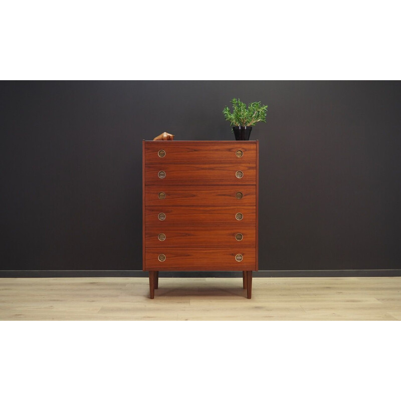 Vintage chest of drawers in teak, 1960-1970