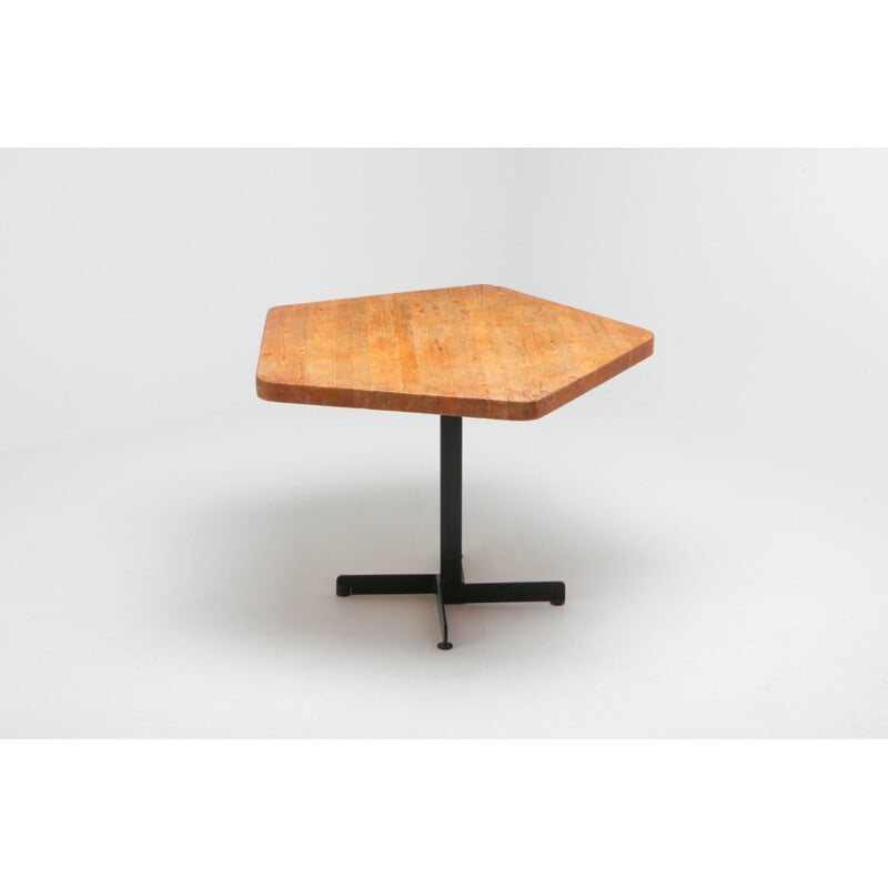 Table pentagonale vintage "Les Arcs" de Charlotte Perriand, 1960