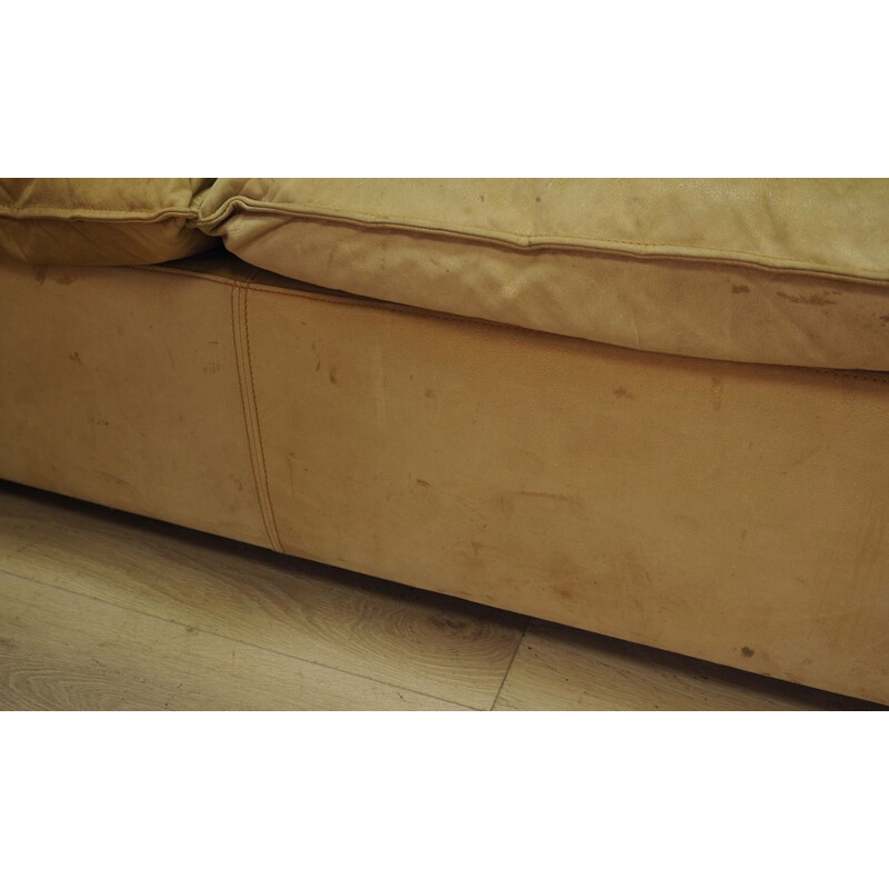 Vintage leather corner sofa by N.Eilersen, 1960-1970