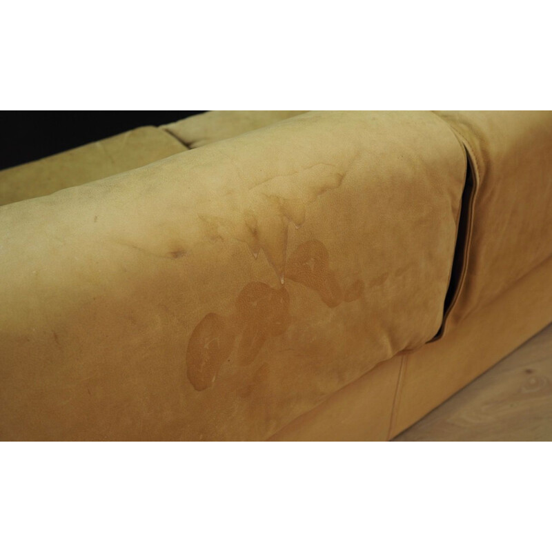 Canapé d'angle vintage en cuir par N.Eilersen, 1960-1970