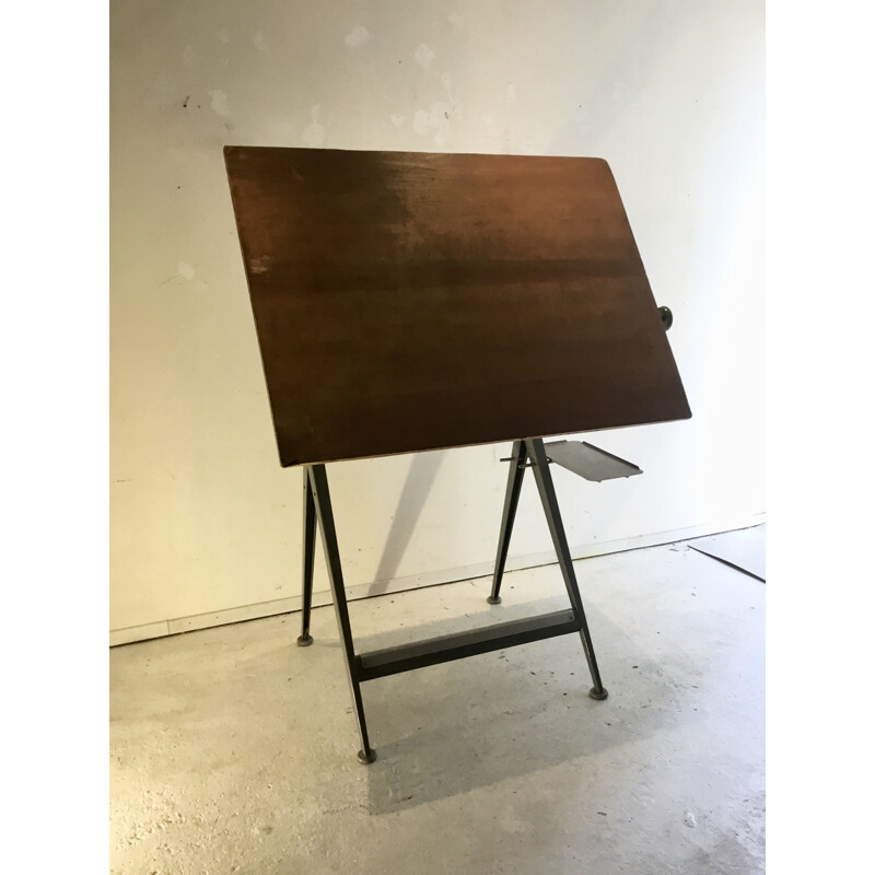 Vintage worktable by Friso Kramer for Ahrend De Cirkel, 1970s