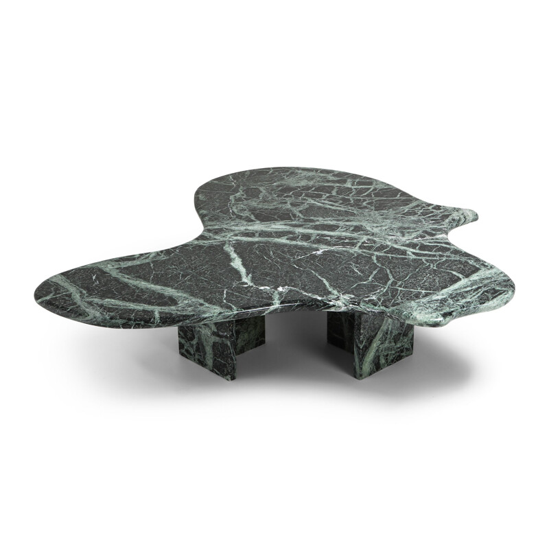 Vintage marble coffee table in the style of Noguchi, 1970