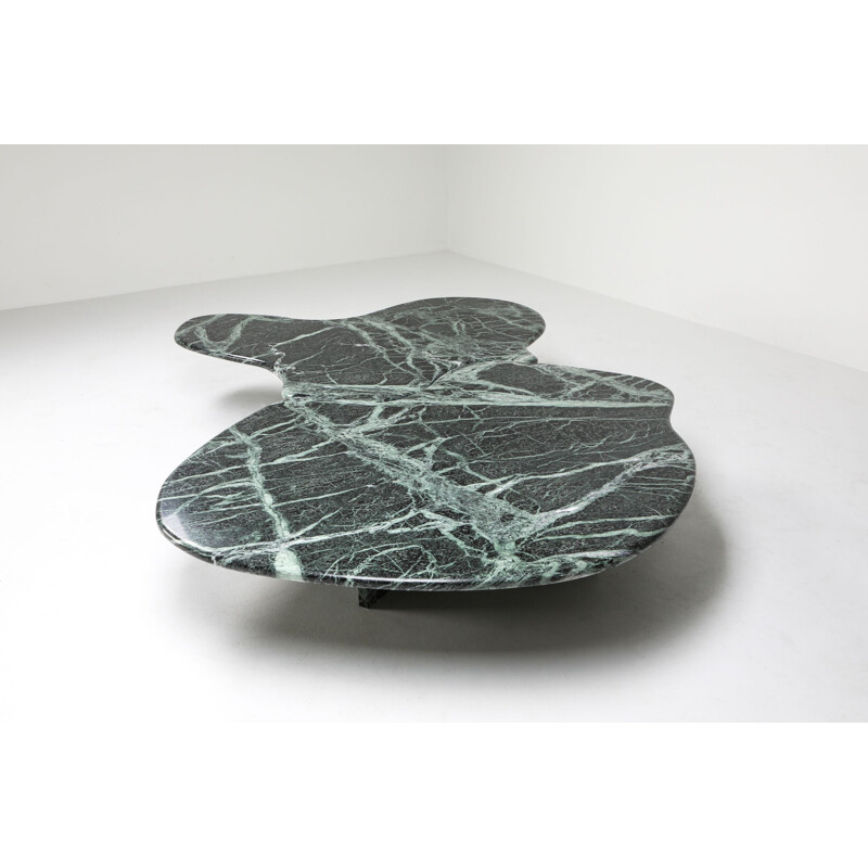 Vintage marble coffee table in the style of Noguchi, 1970