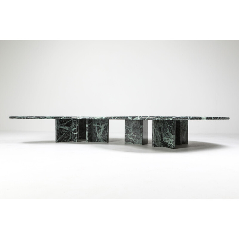 Vintage marble coffee table in the style of Noguchi, 1970