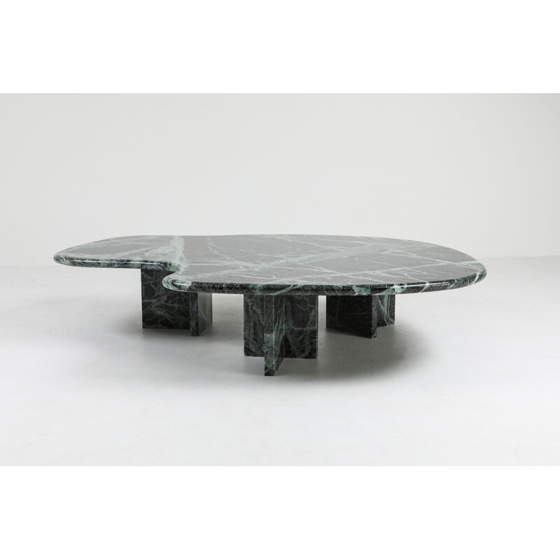 Vintage marble coffee table in the style of Noguchi, 1970