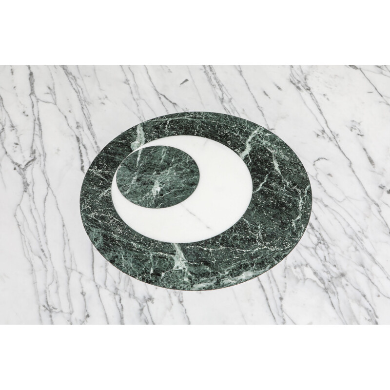 Vintage "Sole e Luna" marble dining table by Adolfo Natalini for Up & Up, 1990s