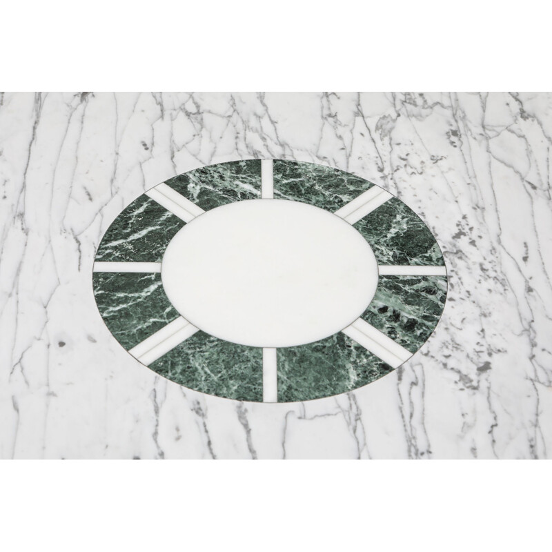 Vintage "Sole e Luna" marble dining table by Adolfo Natalini for Up & Up, 1990s
