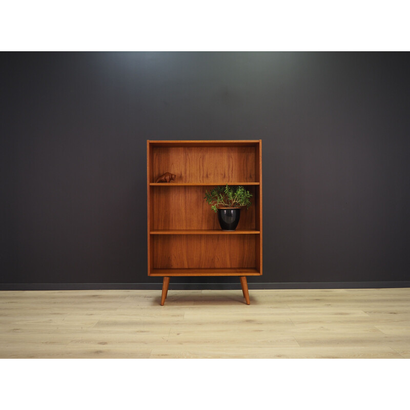 Vintage teak bookcase, Denmark, 1970s