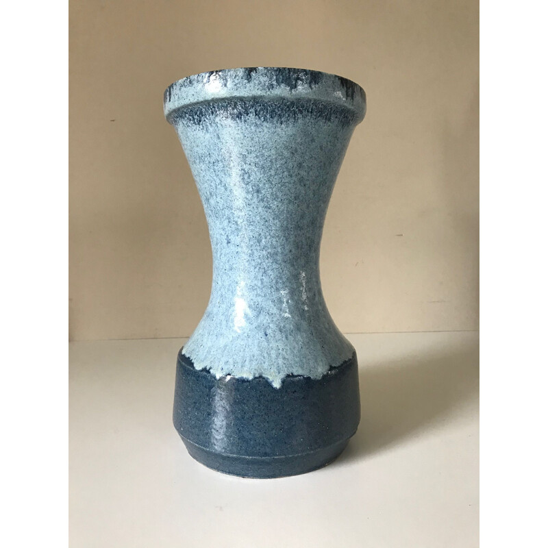 Vintage ceramic vase by Accolay, France 1960