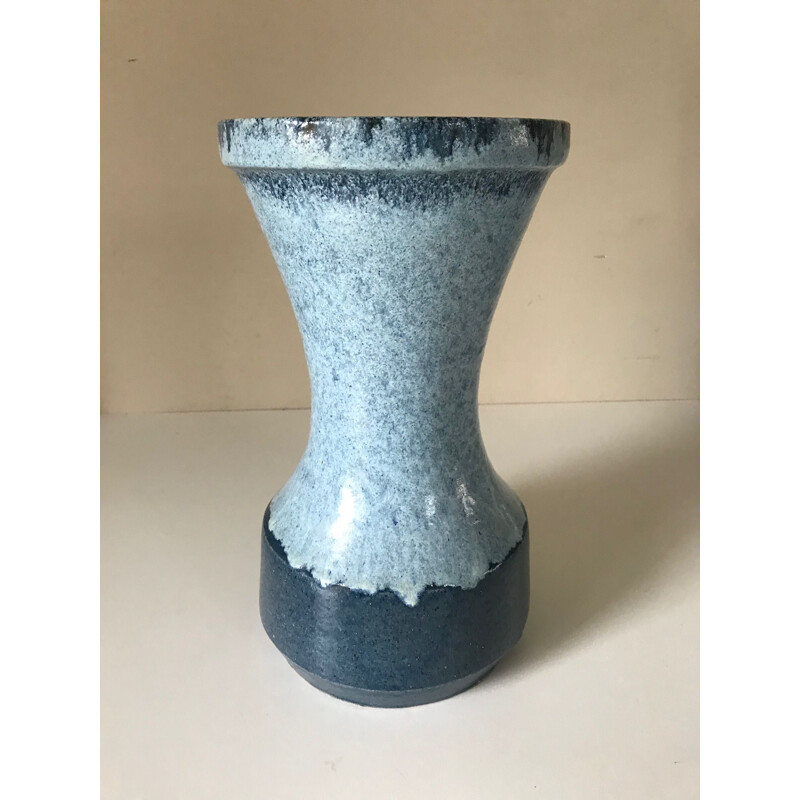 Vintage ceramic vase by Accolay, France 1960