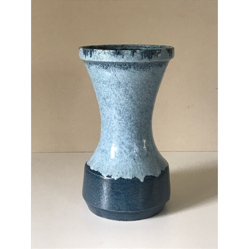 Vaso in ceramica vintage di Accolay, Francia 1960