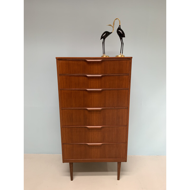 Vintage teak chest of drawers by Frank Guille for Austinsuite, 1960s