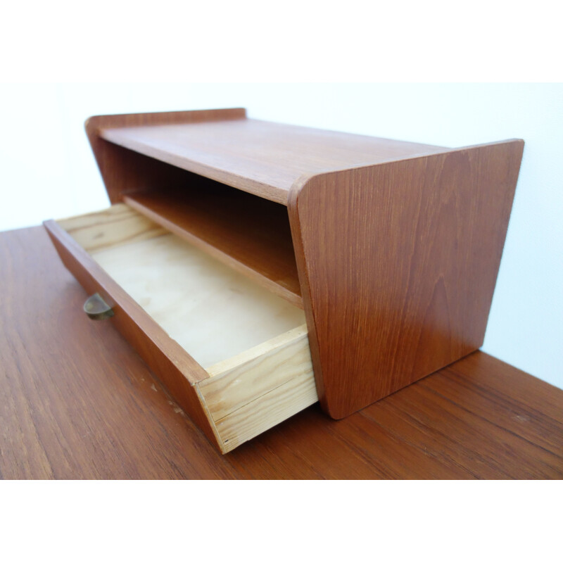 Vintage teak wall drawers, Denmark, 1960s