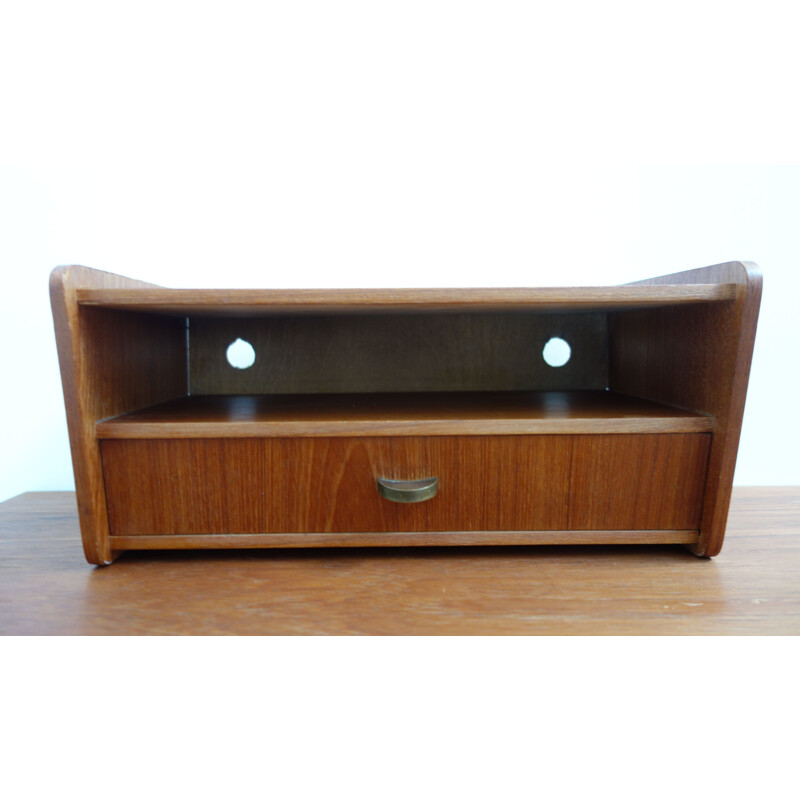 Vintage teak wall drawers, Denmark, 1960s