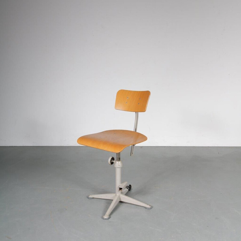 Vintage adjustable desk chair by Friso Kramer, 1950s 