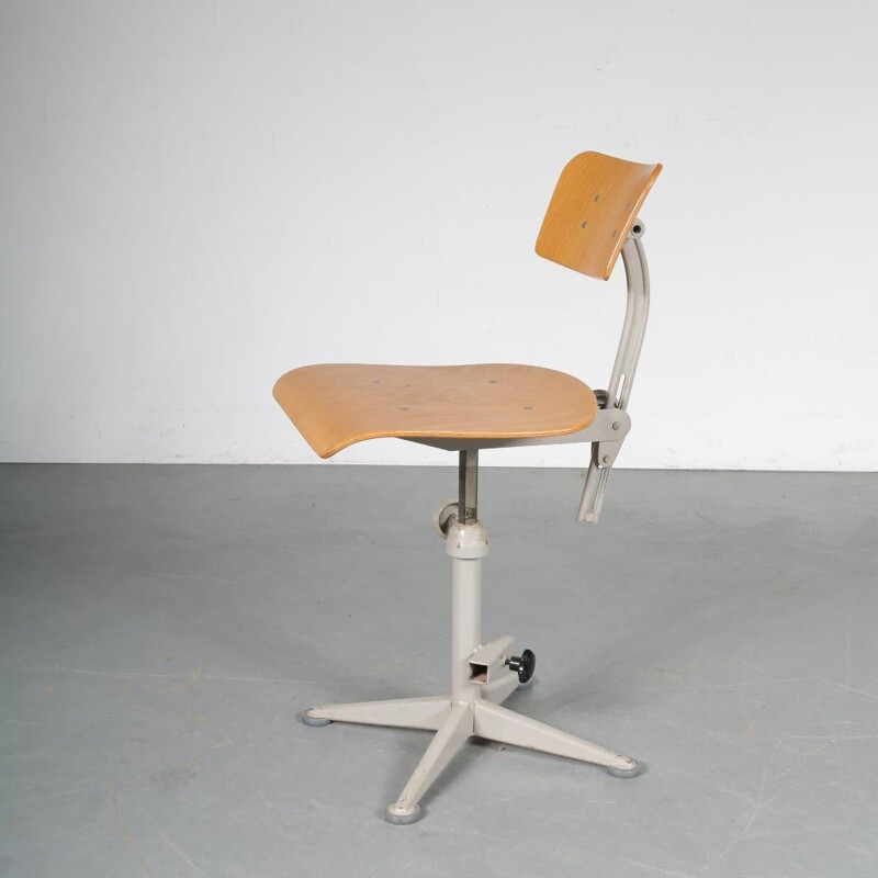 Vintage adjustable desk chair by Friso Kramer, 1950s 