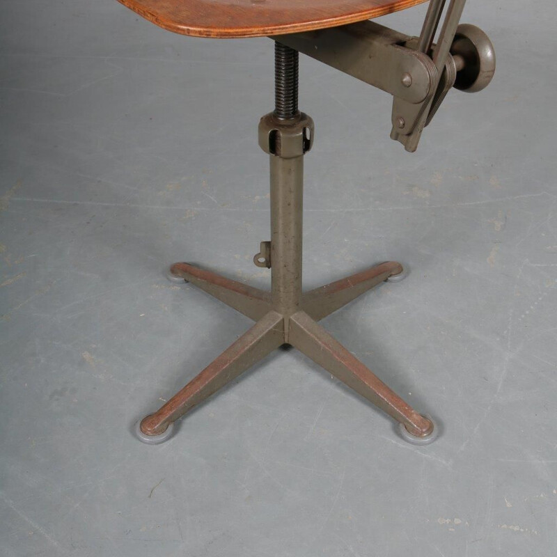 Vintage "Early" model working chair by Friso Kramer, 1950s