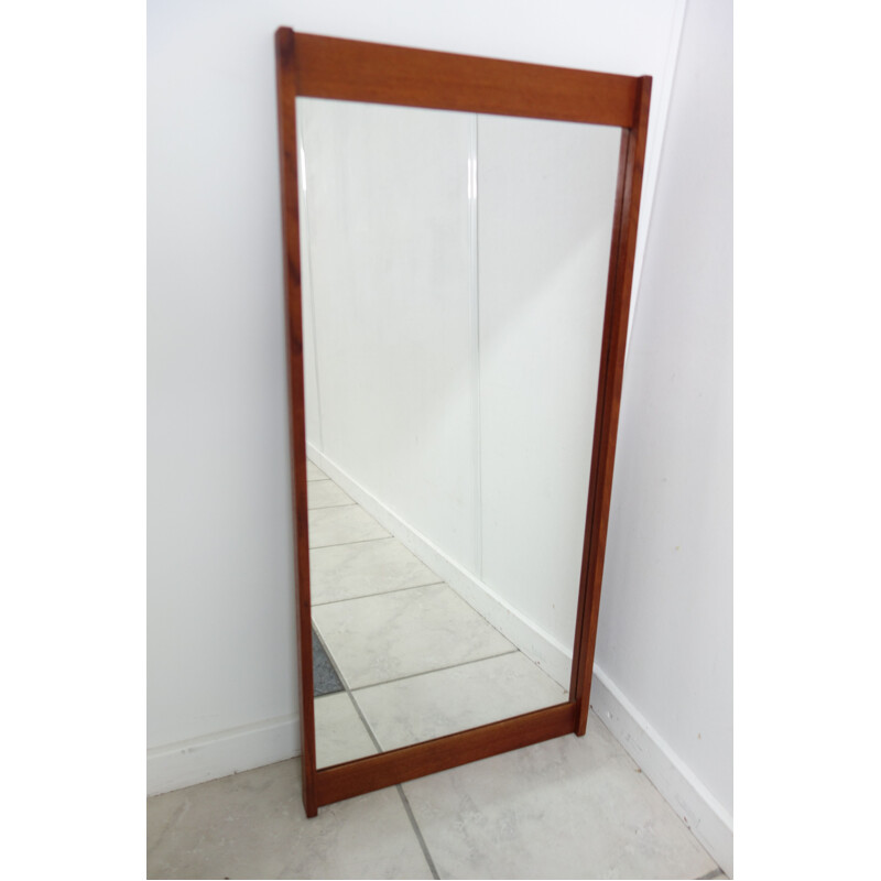 Vintage teak mirror by Kai Kristiansen, Denmark, 1960s