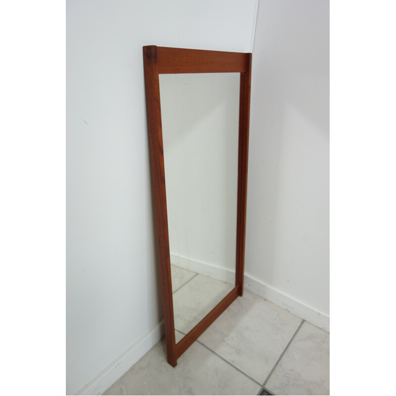 Vintage teak mirror by Kai Kristiansen, Denmark, 1960s