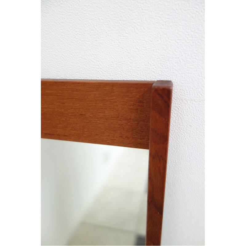 Vintage teak mirror by Kai Kristiansen, Denmark, 1960s