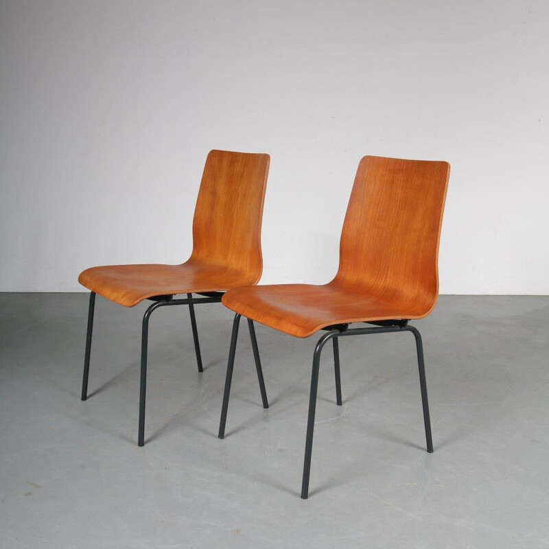 Vintage Euroika chairs, Friso KRAMER, 1950s