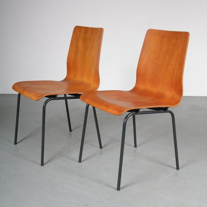 Vintage Euroika chairs, Friso KRAMER, 1950s