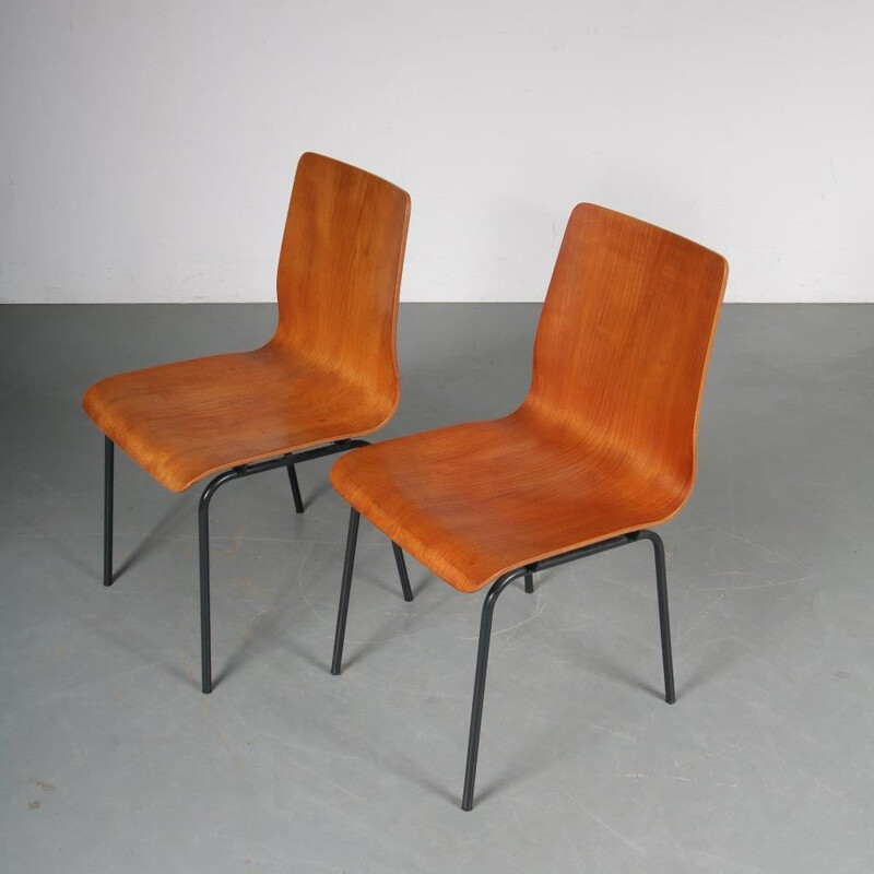 Vintage Euroika chairs, Friso KRAMER, 1950s