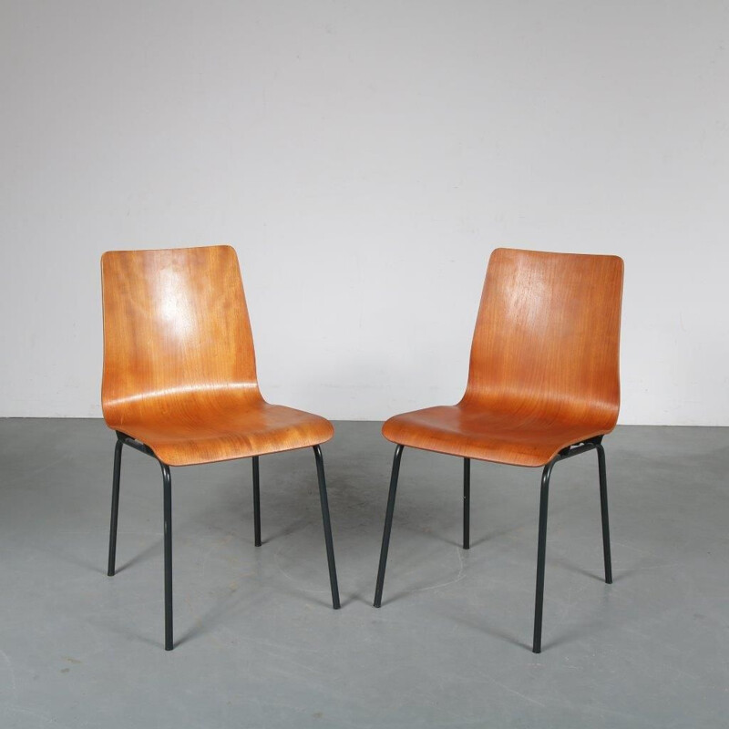 Vintage Euroika chairs, Friso KRAMER, 1950s