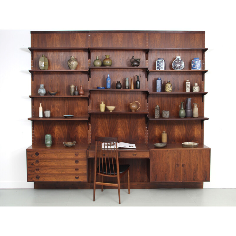 Vintage rosewood wall system, 1970s