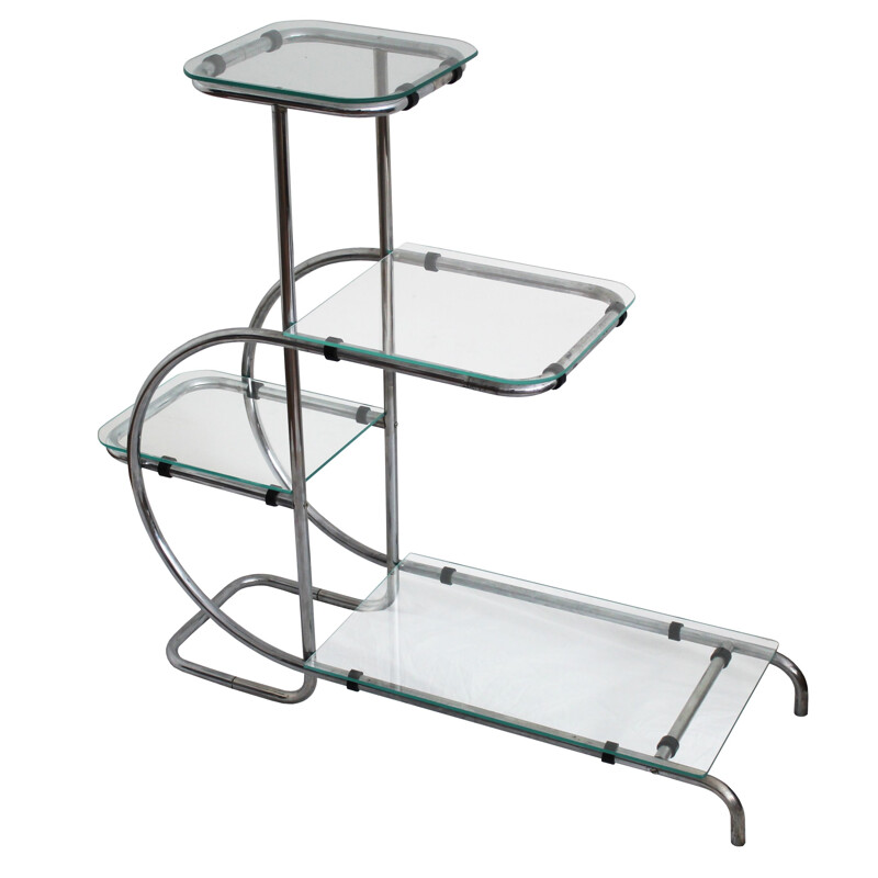 Vintage bauhaus tubular shelves, 1930s