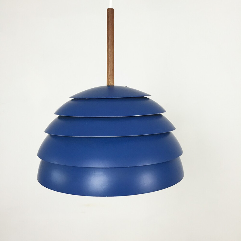 Suspension vintage en métal bleu, Hans Agne JAKOBSSON - 1960