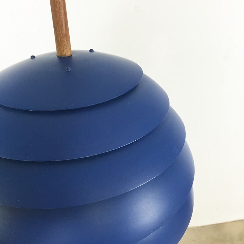 Hanging lamp in blue metal, Hans Agne JAKOBSSON - 1960s