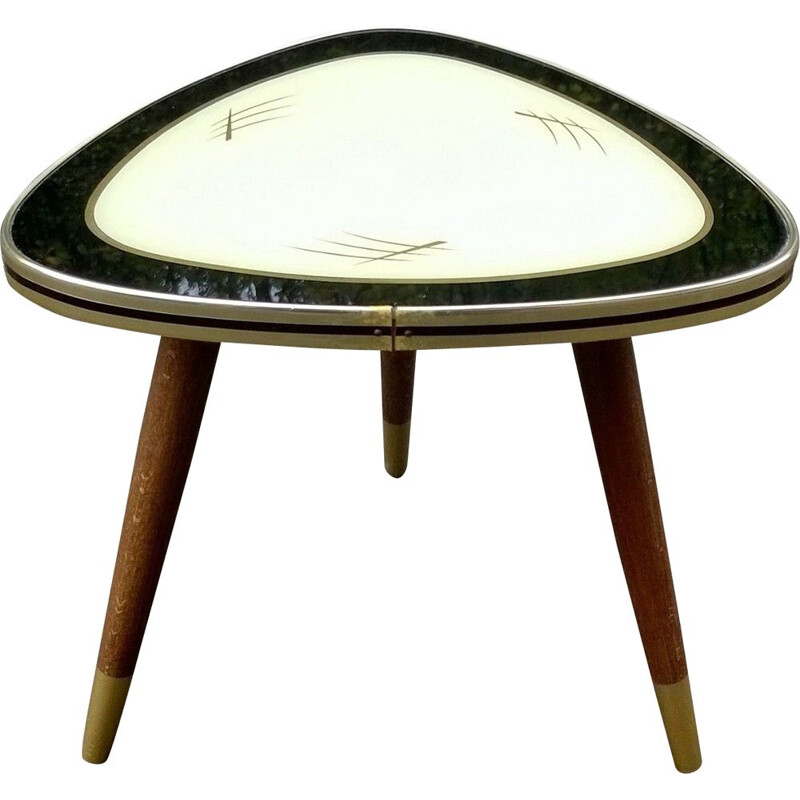 Petit guéridon ou porte plante vintage tripode, 1960