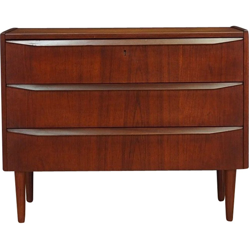 Vintage teak chest of drawers with scandinavian style, 1960-70s