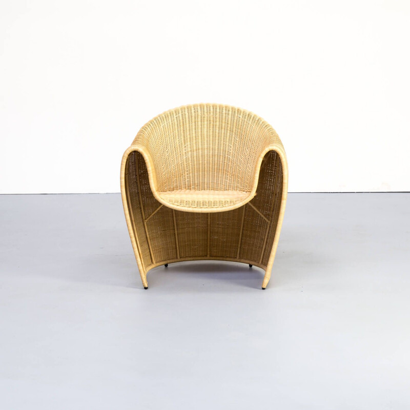 Fauteuil vintage Miki Astori pour la collection Atlantide de Driade, 1990