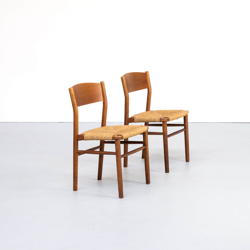Ensemble de 2 chaises vintage Børge Mogensen pour Søborg Møbler, 1950