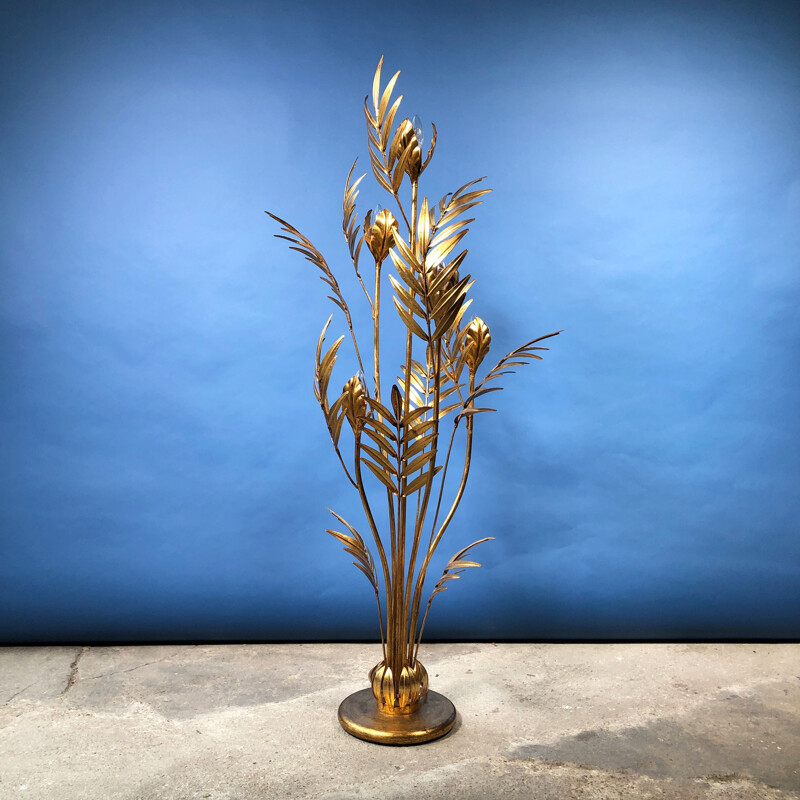 Floral floor lamp attributed to Maison Jansen, 1960