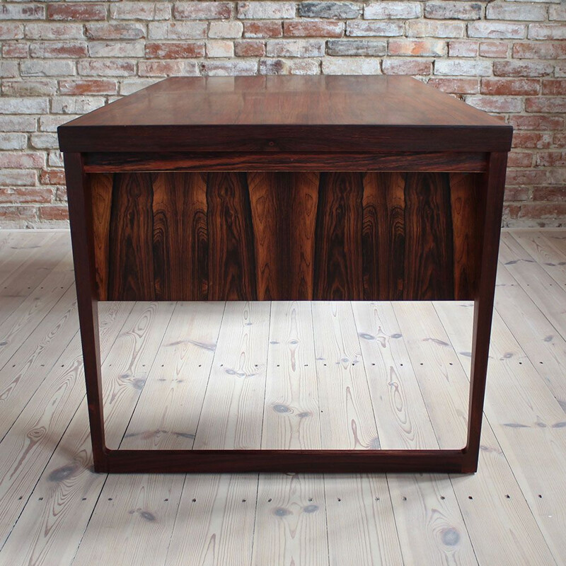 Vintage Rosewood Executive Desk by Kai Kristiansen, Model 70, 1950s