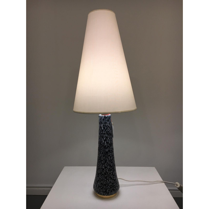 Vintage hermes table lamp in Murano glass by Angelo Brotto, 1970