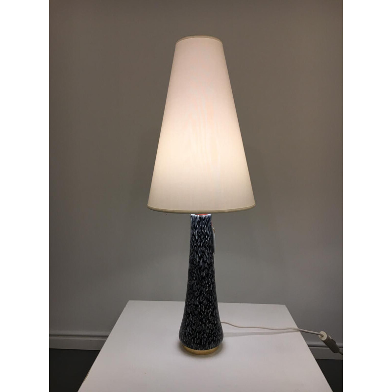Vintage hermes table lamp in Murano glass by Angelo Brotto, 1970