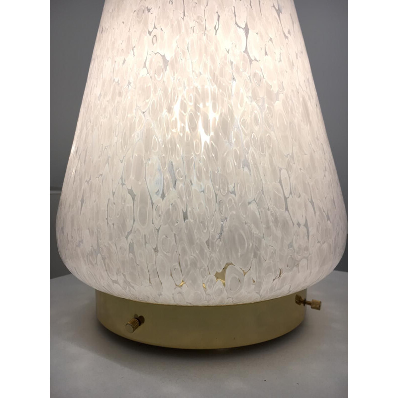 Vintage table lamp "Cirano" in Murano glass by Angelo Brotto, 1970